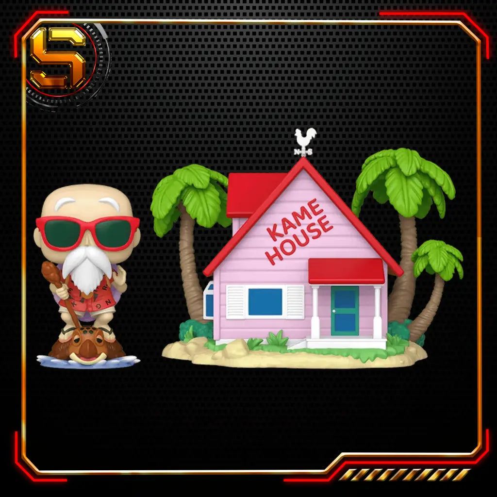 FUNKO POP TOWN ANIME DRAGON BALL MASTER ROSHI AT KAME HOUSE 46