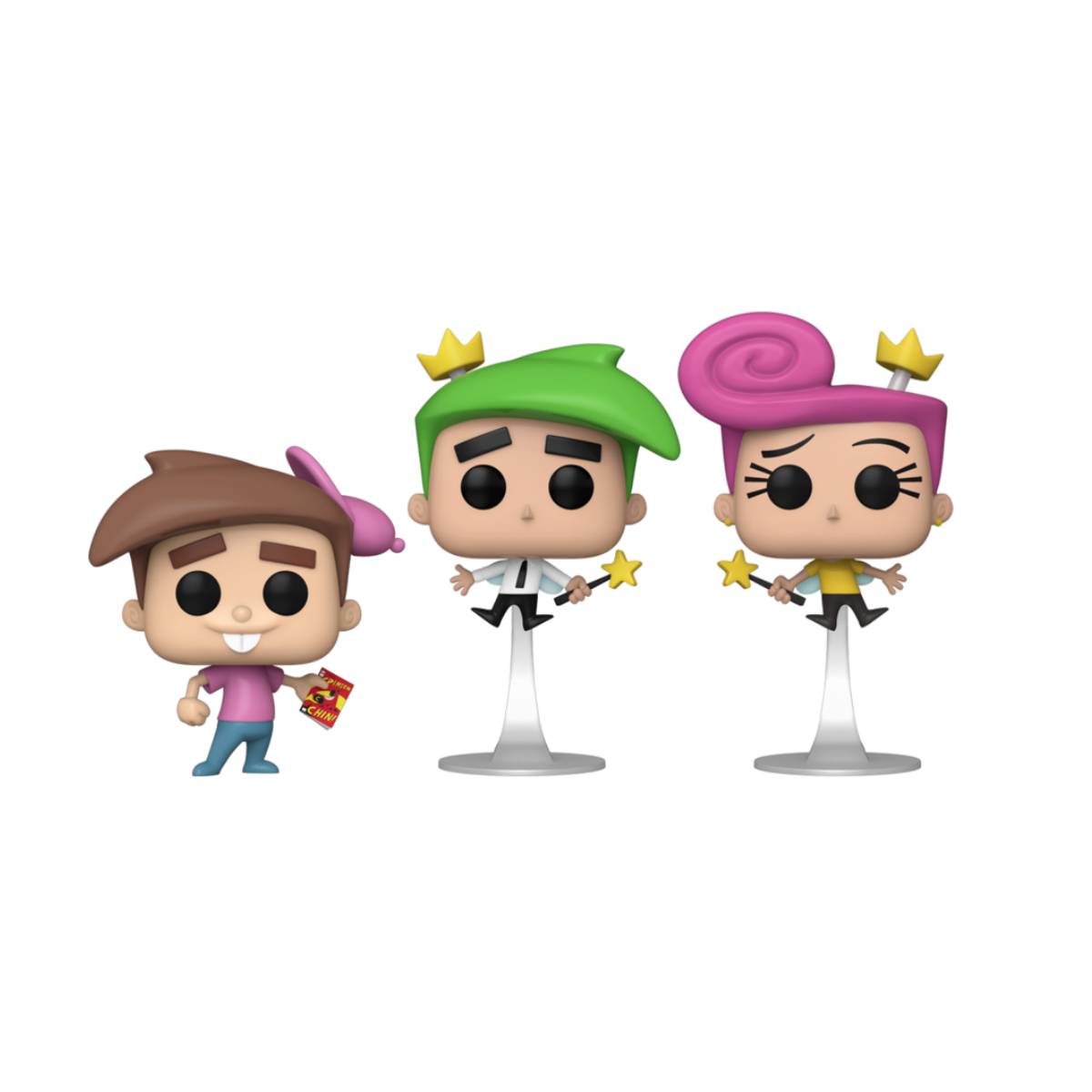 FUNKO POP TV NICKELODEON FAIRLY ODD PARENTS COSMO TIMMY WANDA 3 PACK SDCC 2023 EXCLUSIVO SAHARIS