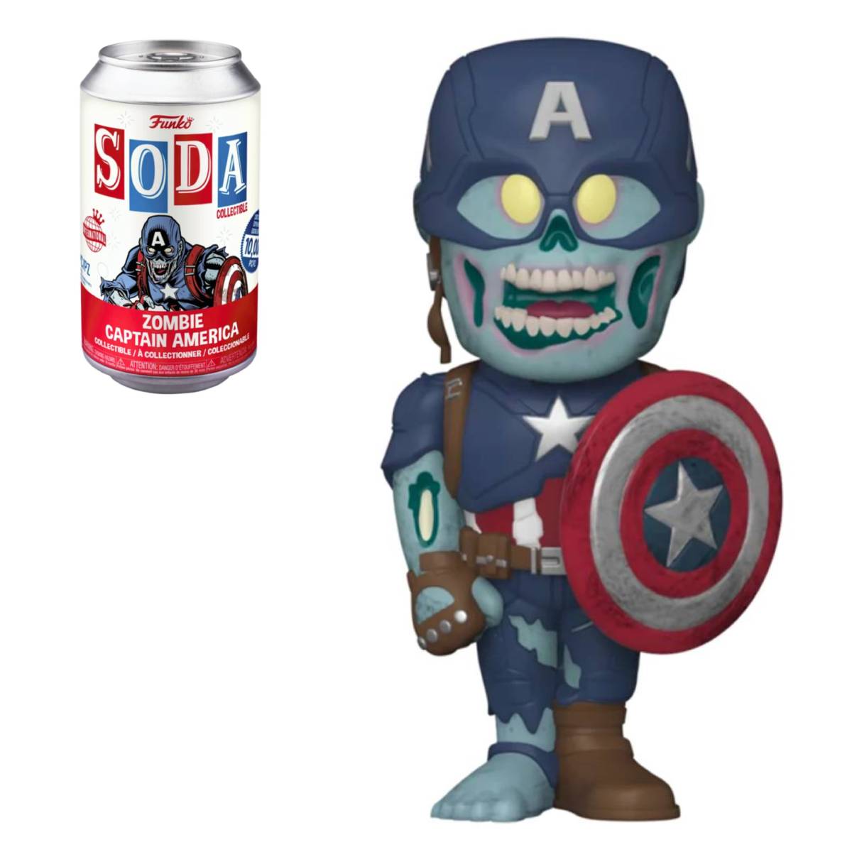 FUNKO VINYL SODA MARVEL WHAT IF ZOMBIE CAPTAIN AMERICA