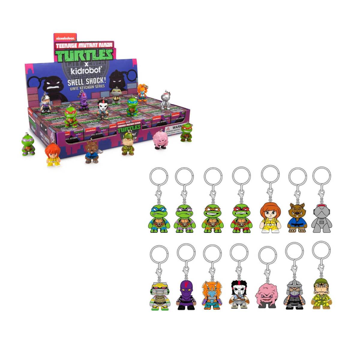 KIDROBOT LLAVERO TMNT SHELL SHOCK SURTIDO