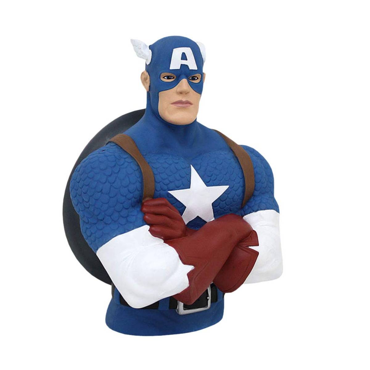 MONOGRAM CAPTAIN AMERICA BUST BANK