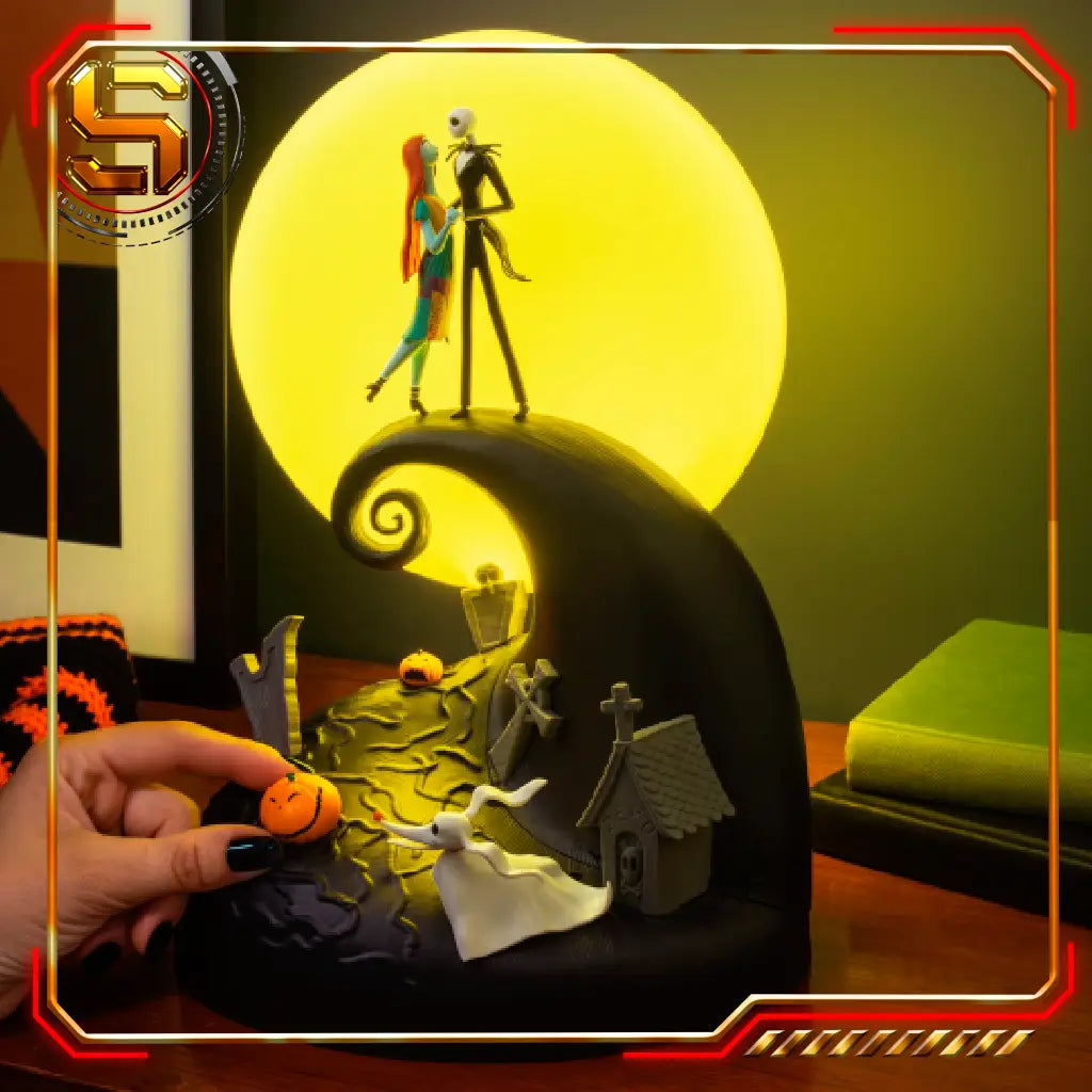 PALADONE DISNEY NIGHTMARE BEFORE CHRISTMAS JACK AND SALLY DIORAMA LIGHT