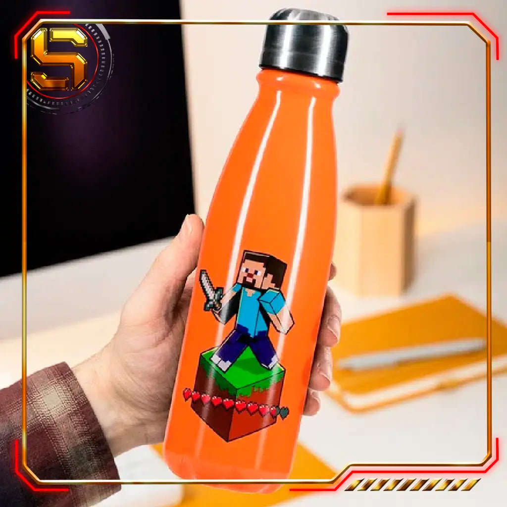 PALADONE GAMES MINECRAFT ALUMINIUM WATER BOTTLE 600 ML