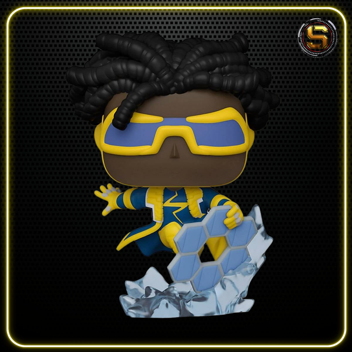 FUNKO POP DC HEROES JUSTICE LEAGUE STATIC SHOCK 387 EXCLUSIVO SAHARIS