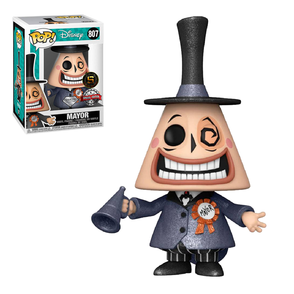FUNKO POP DISNEY THE NIGHTMARE BEFORE CHRISTMAS MAYOR 807 EXCLUSIVO SAHARIS
