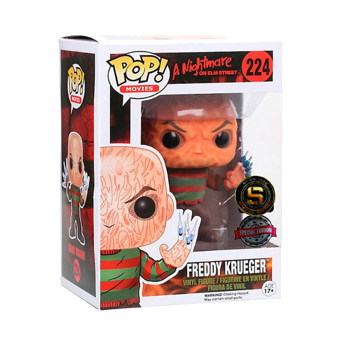 FUNKO POP MOVIES A NIGHTMARE ON ELM STREET FREDDY KRUEGER 224 EXCLUSIVO SAHARIS