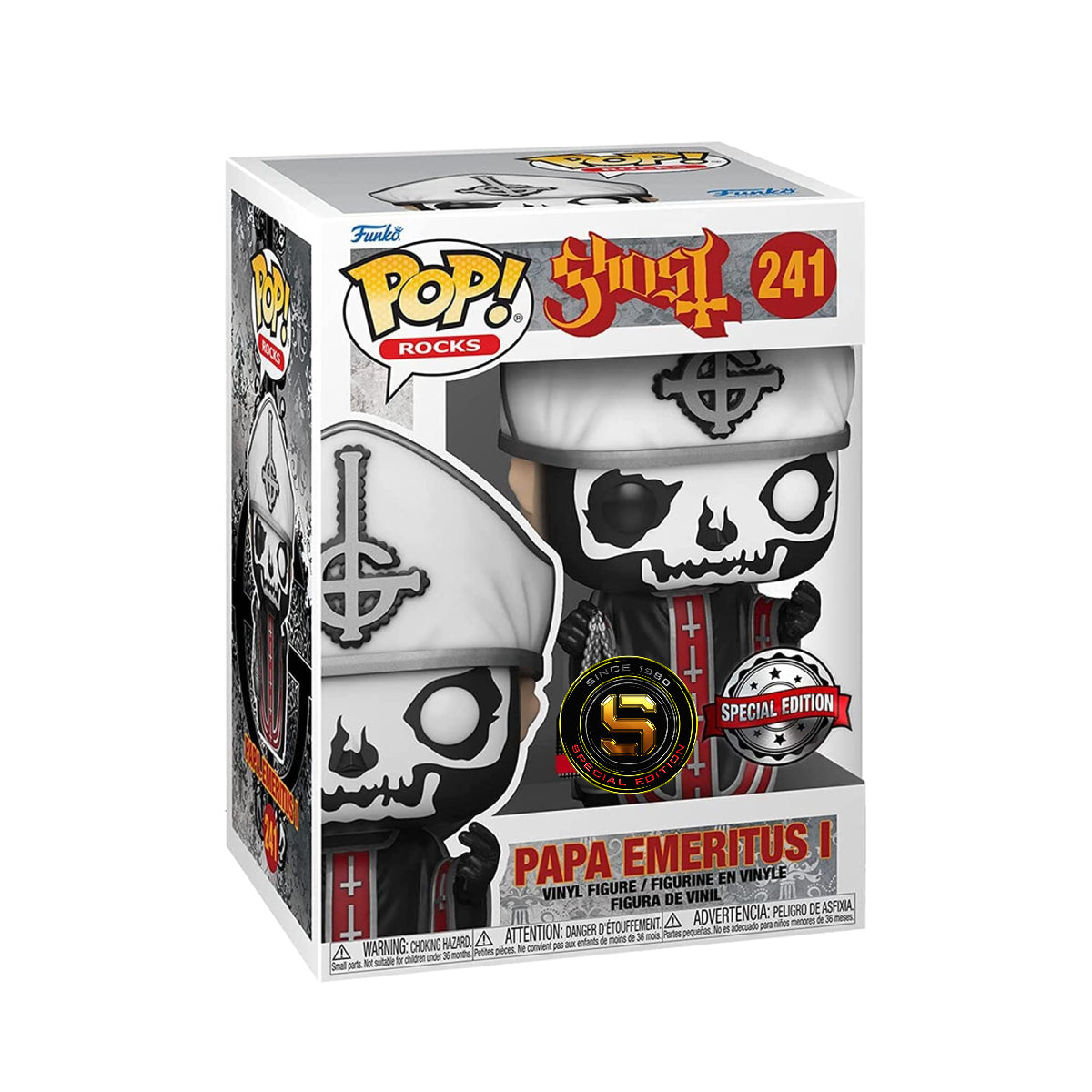 FUNKO POP ROCKS GHOST PAPA EMERITUS I 241 EXCLUSIVO SAHARIS