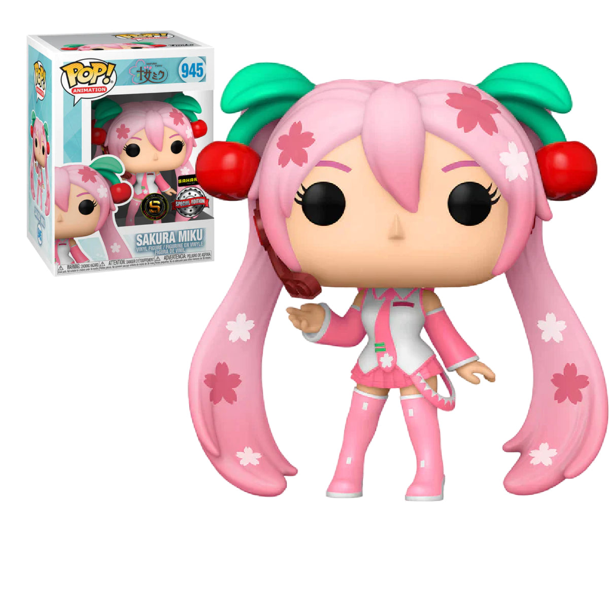 FUNKO POP VOCALOID HATSUNE MIKU SAKURA MIKU 945 EXCLUSIVO SAHARIS