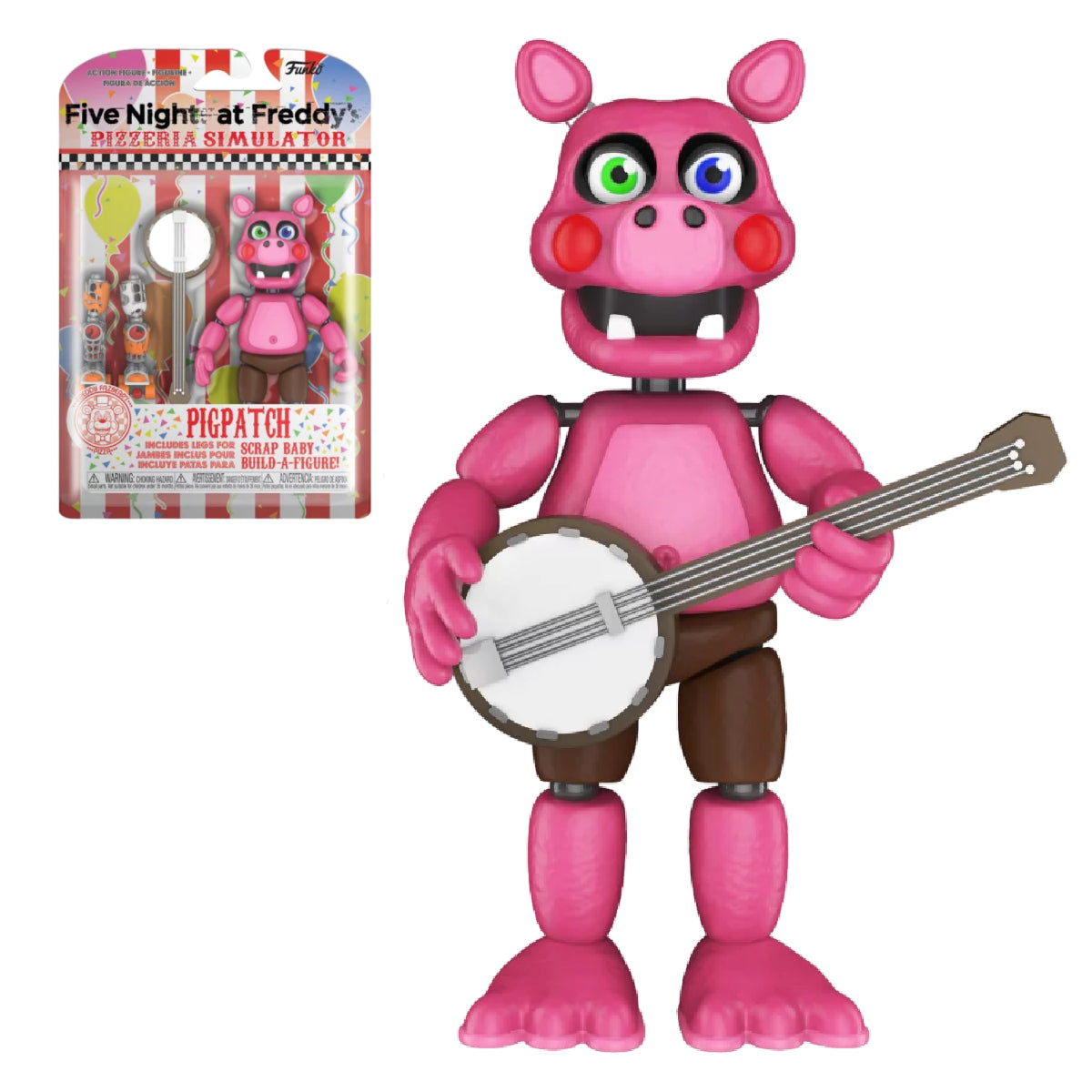 FUNKO ACTION FIGURE GAMES FNAF PIZZERIA SIMULATOR PIGPATCH