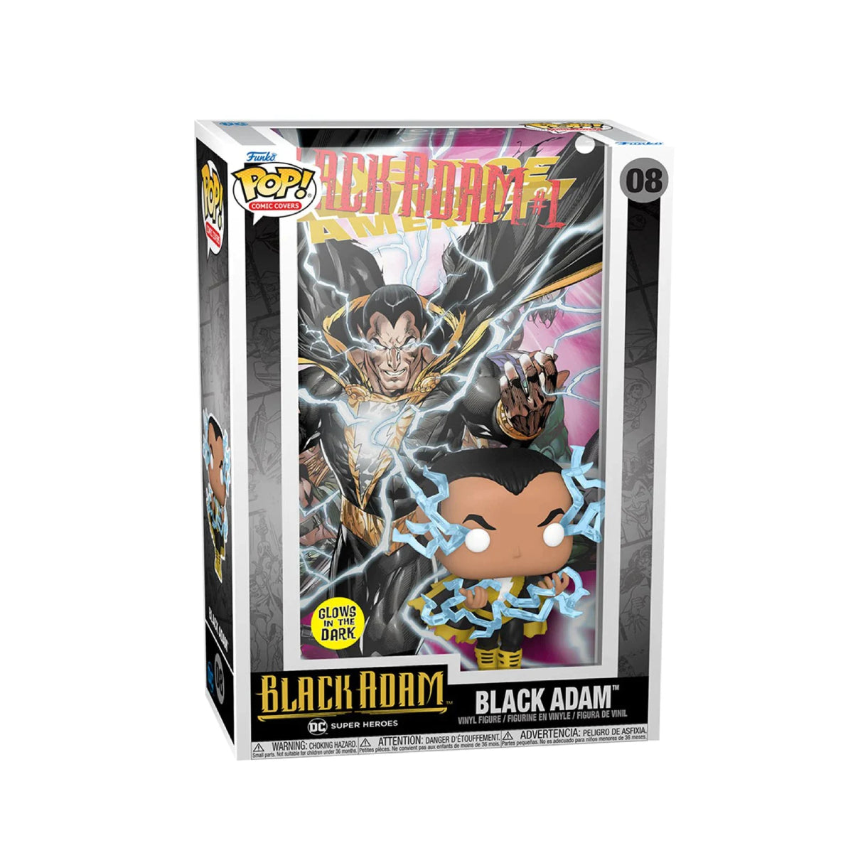 FUNKO POP COMIC COVER DC BLACK ADAM 08