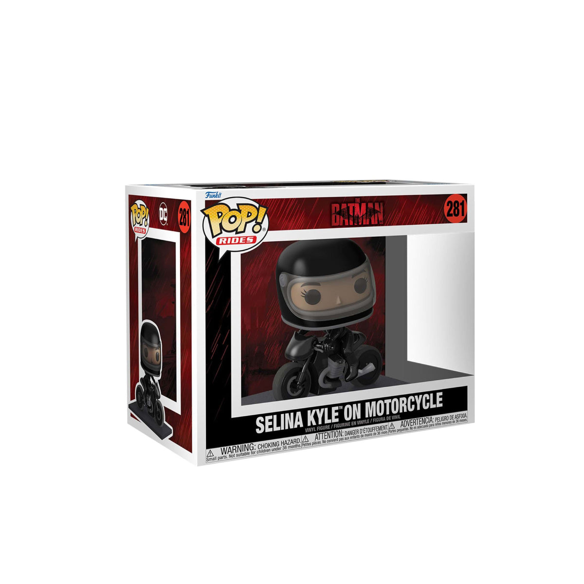 FUNKO POP RIDES DC THE BATMAN SELINA KYLE ON MOTORCYCLE 281