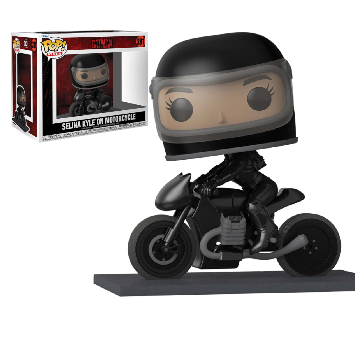 FUNKO POP RIDES DC THE BATMAN SELINA KYLE ON MOTORCYCLE 281