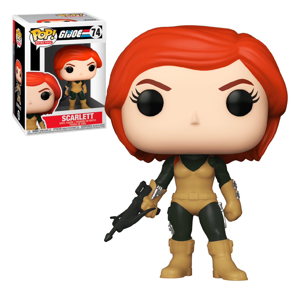 FUNKO POP RETRO TOYS GI JOE SCARLETT 74