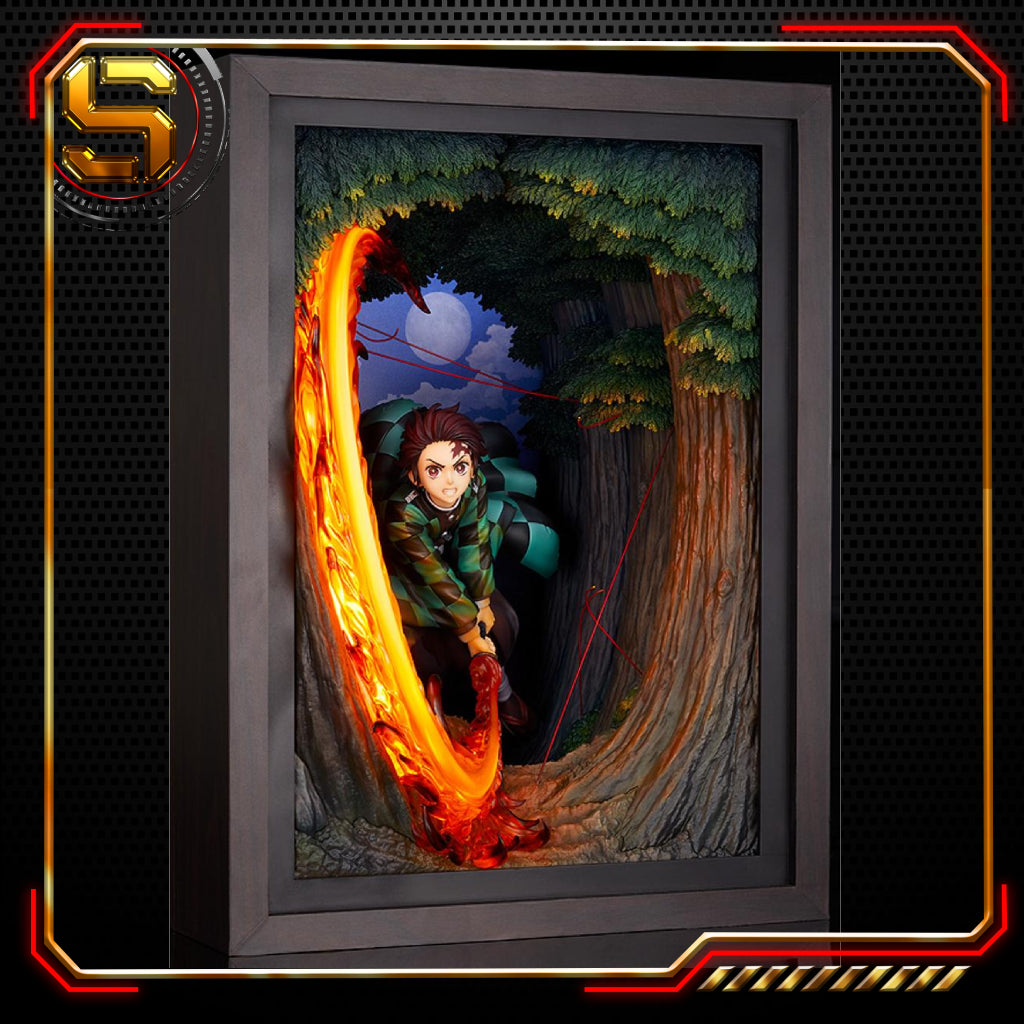 GOOD SMILE DEMON SLAYER TANJIRO KAMADO HINOKAMI KAGURA DIORAMA