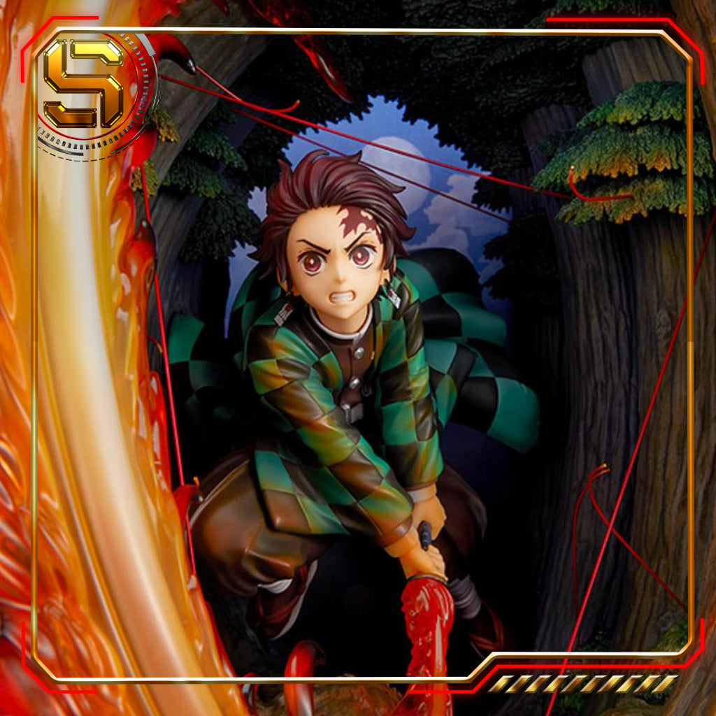 GOOD SMILE DEMON SLAYER TANJIRO KAMADO HINOKAMI KAGURA DIORAMA