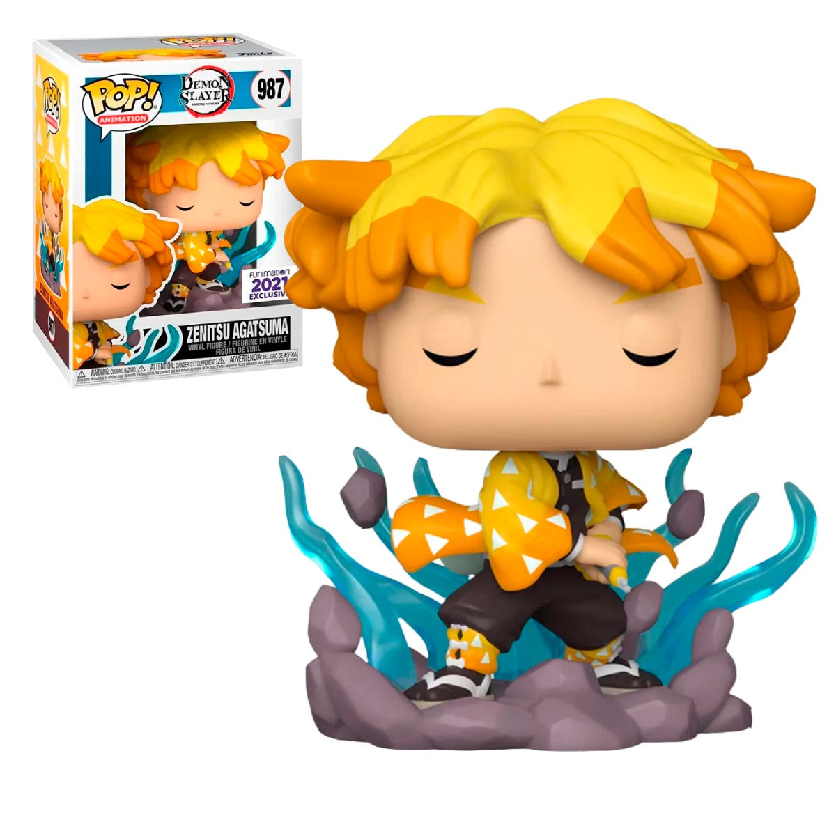 FUNKO POP ANIME DEMON SLAYER KIMETSU NO YAIBA ZENITSU AGATSUMA 987