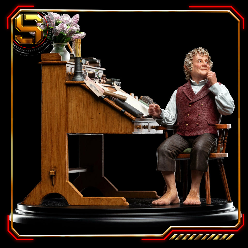 WETA THE LORD OF THE RINGS BILBO BAGGINS AT DESK 1/6 SCALE STATUE