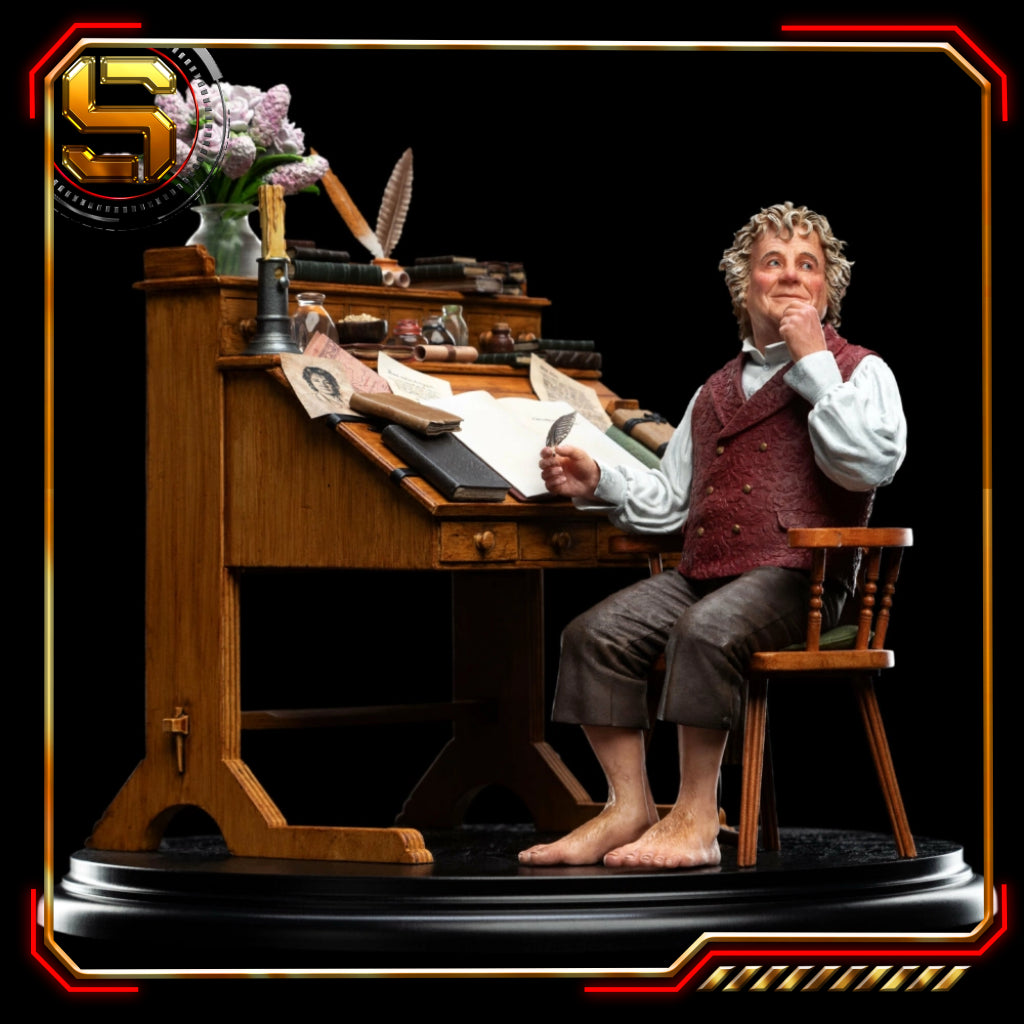 WETA THE LORD OF THE RINGS BILBO BAGGINS AT DESK 1/6 SCALE STATUE
