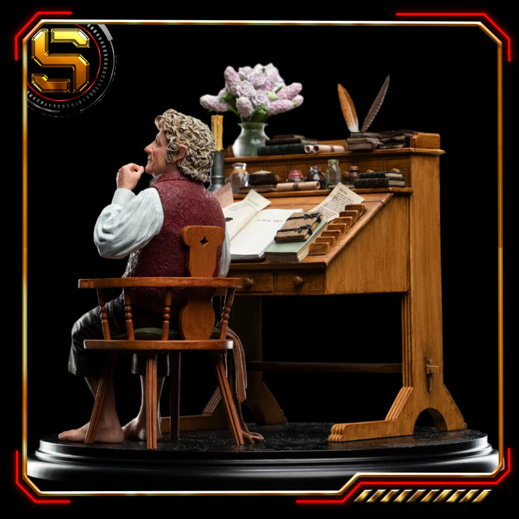 WETA THE LORD OF THE RINGS BILBO BAGGINS AT DESK 1/6 SCALE STATUE