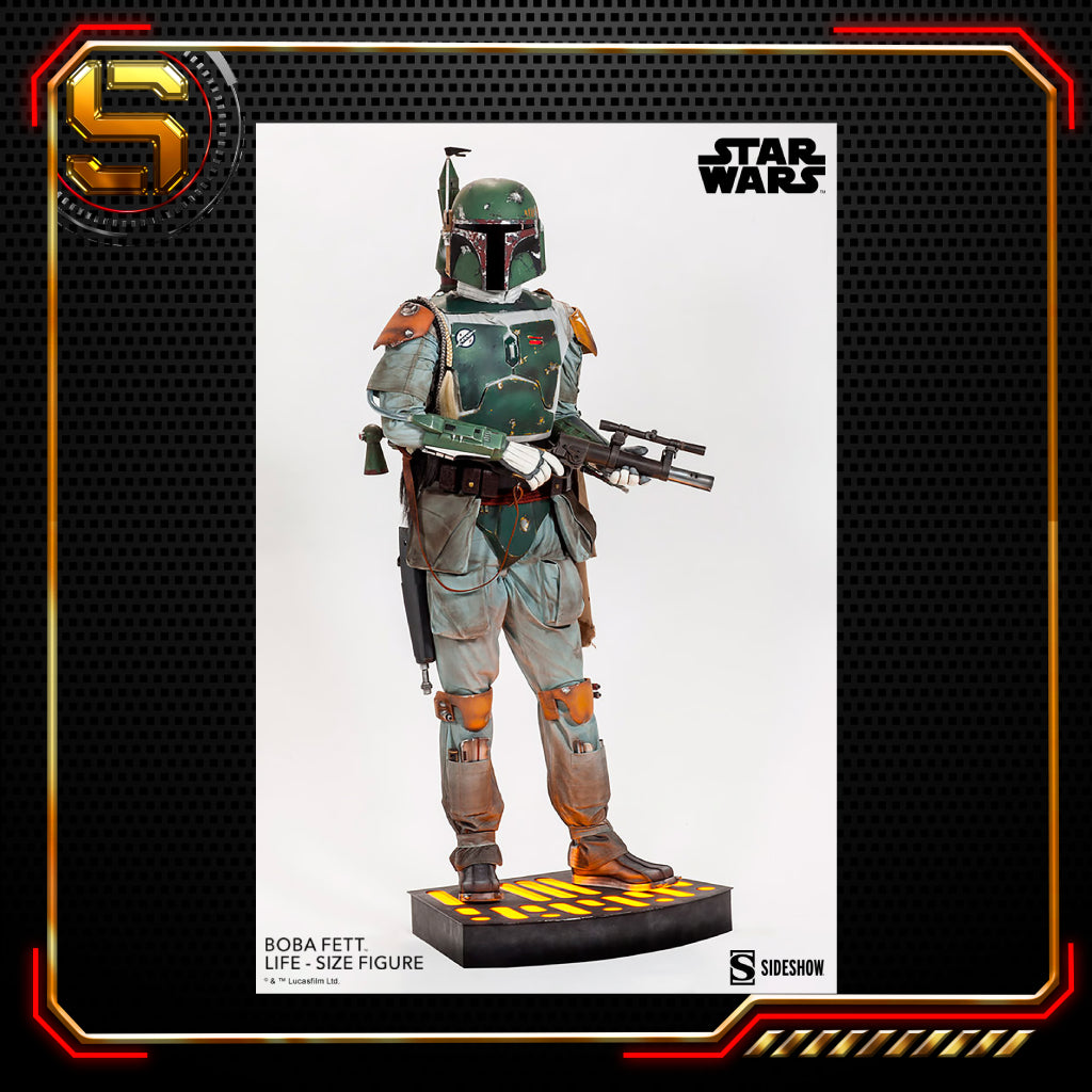 SIDESHOW STAR WARS BOBA FETT EMPIRE STIRKES BACK LIFE SIZE STATUE