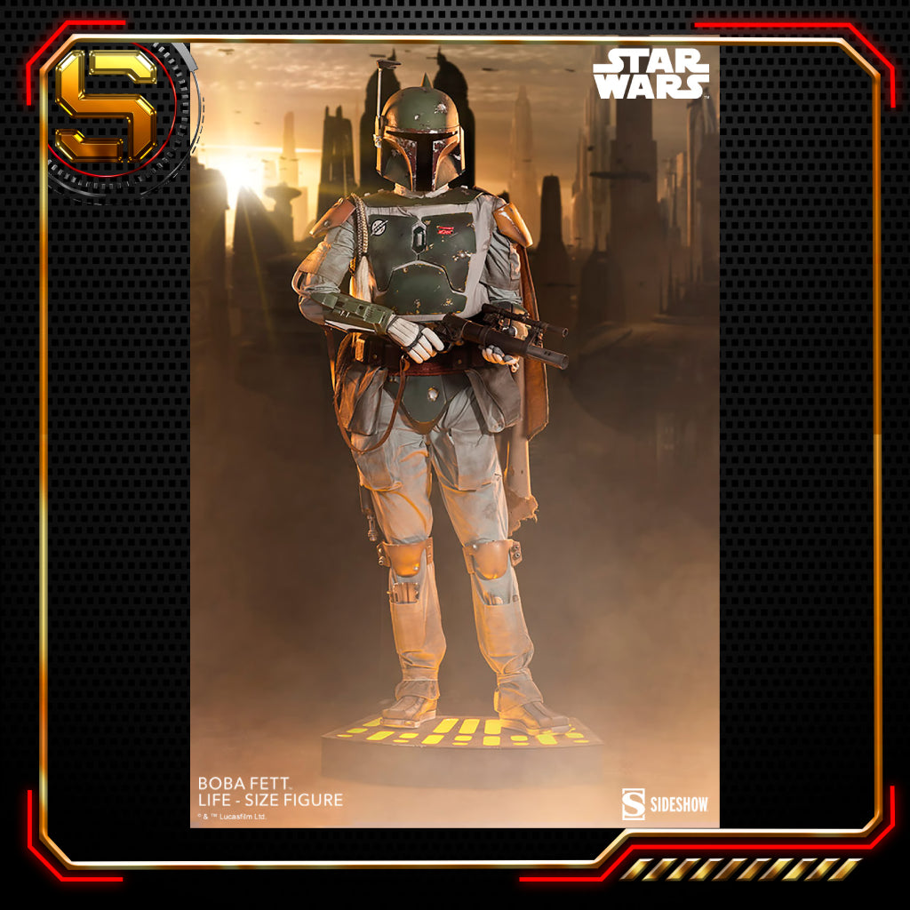 SIDESHOW STAR WARS BOBA FETT EMPIRE STIRKES BACK LIFE SIZE STATUE