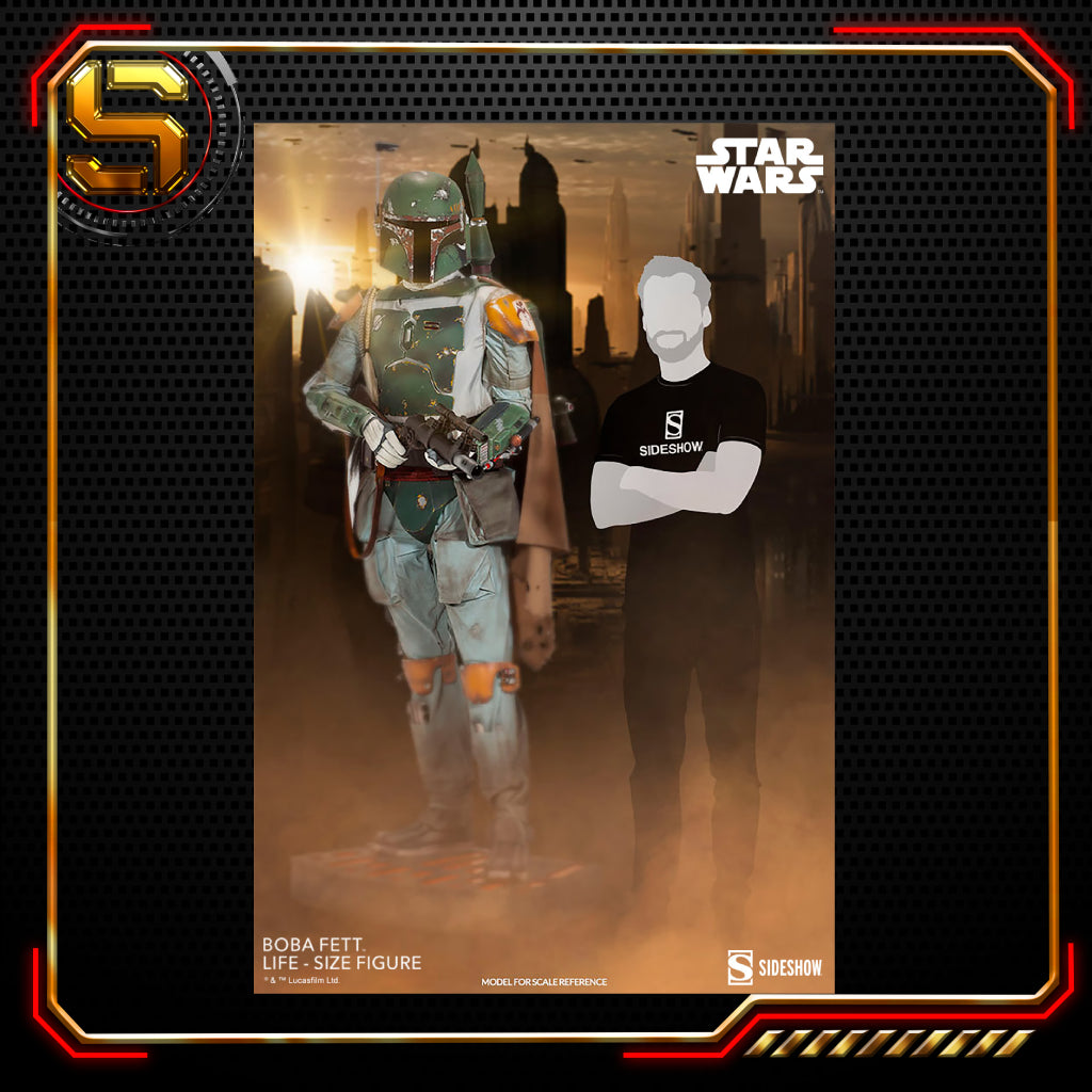 SIDESHOW STAR WARS BOBA FETT EMPIRE STIRKES BACK LIFE SIZE STATUE