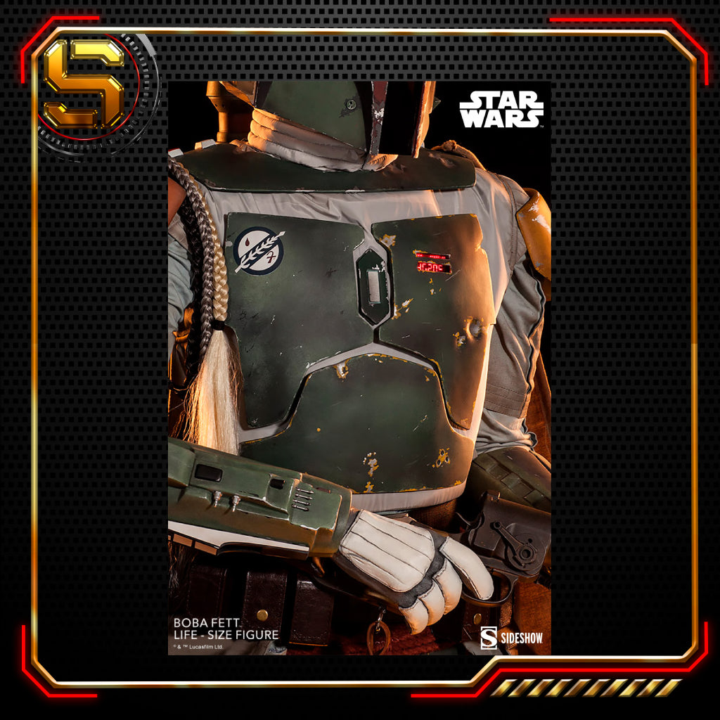 SIDESHOW STAR WARS BOBA FETT EMPIRE STIRKES BACK LIFE SIZE STATUE