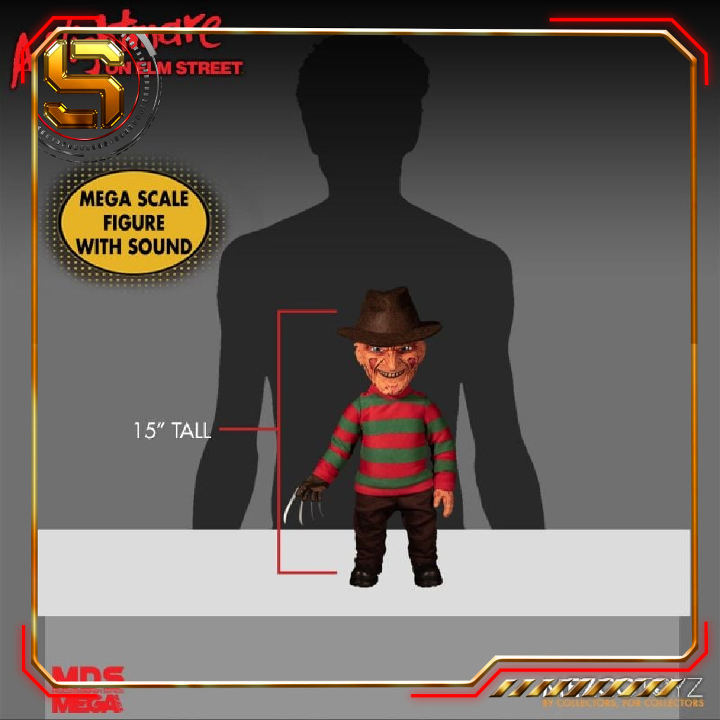 MEZCO MDS MEGA SCALE MOVIES NIGHTMARE ON ELM STREET TALKING FREDDY KRUEGER