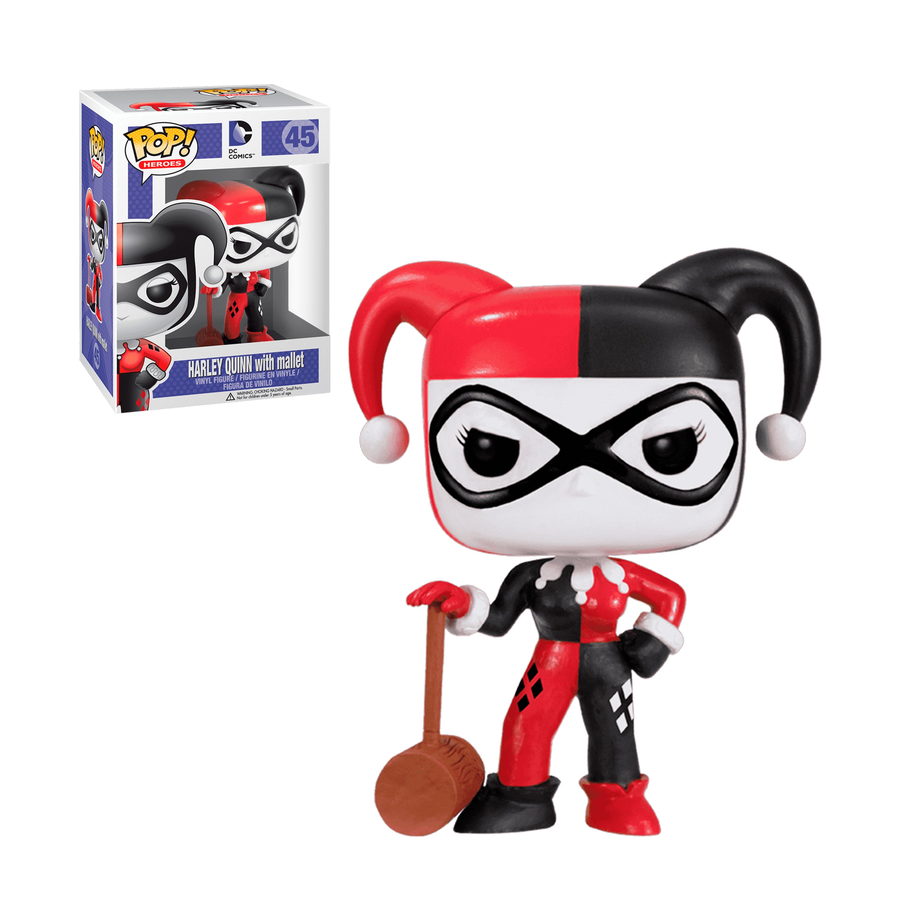 FUNKO POP DC HEROES HARLEY QUINN WITH MALLET 45