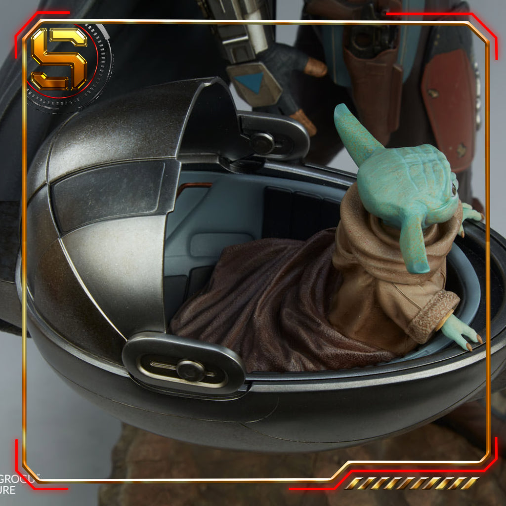SIDESHOW STAR WARS: THE MANDALORIAN THE MANDALORIAN AND GROGU PREMIUM FORMAT FIGURE
