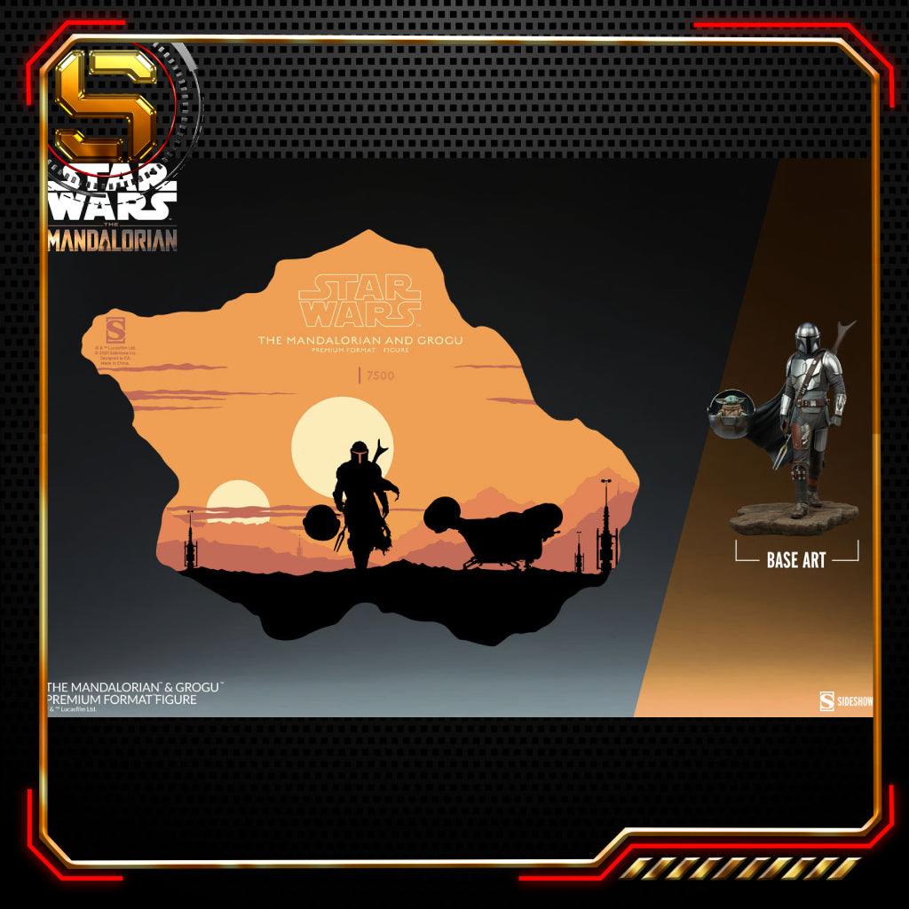 SIDESHOW STAR WARS: THE MANDALORIAN THE MANDALORIAN AND GROGU PREMIUM FORMAT FIGURE