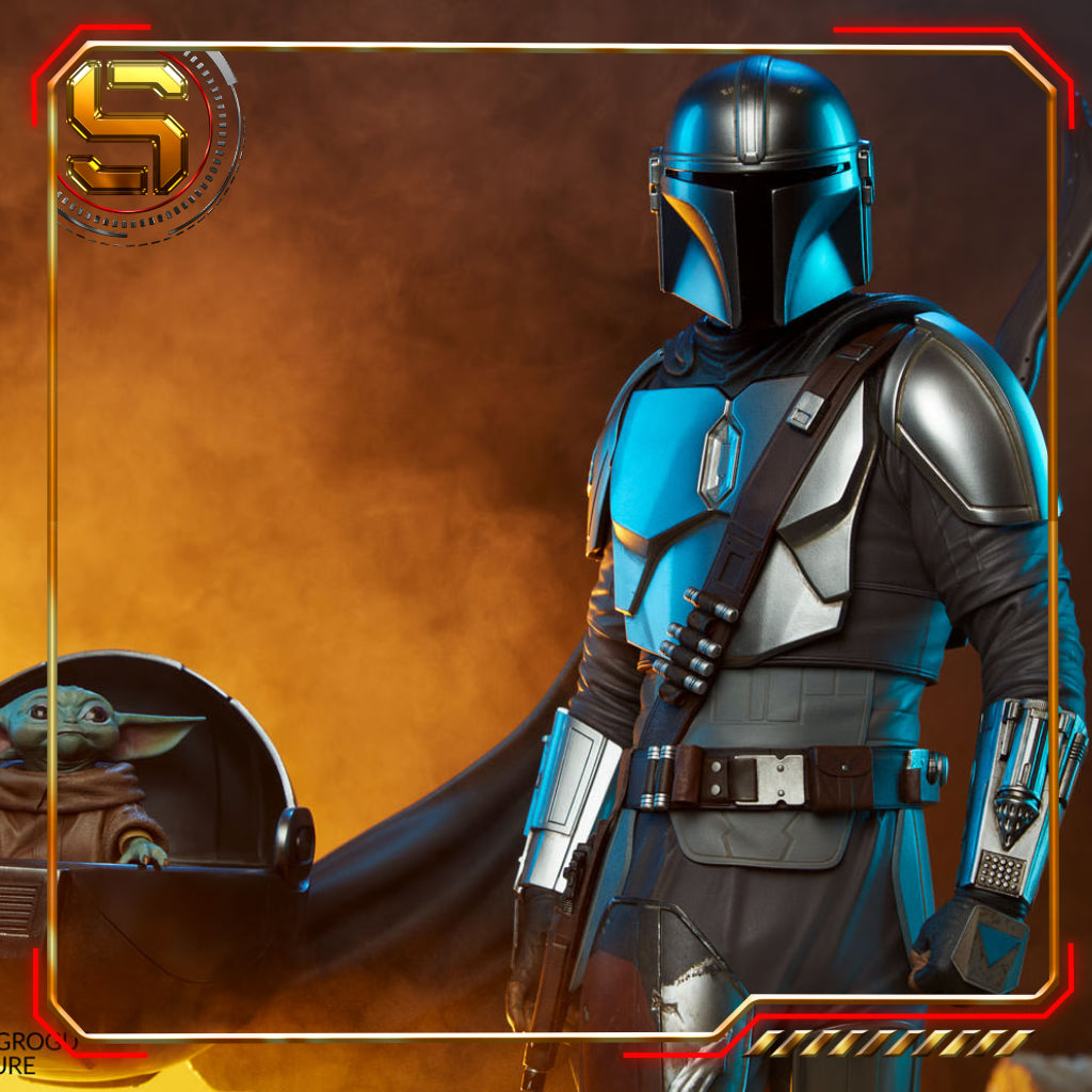 SIDESHOW STAR WARS: THE MANDALORIAN THE MANDALORIAN AND GROGU PREMIUM FORMAT FIGURE