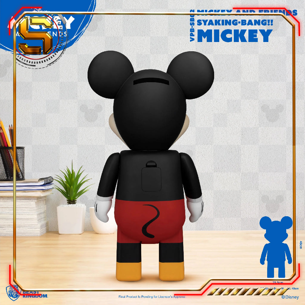 BEAST KINGDOM BANK DISNEY MICKEY MOUSE SYAKING BANG PIGGY BANK