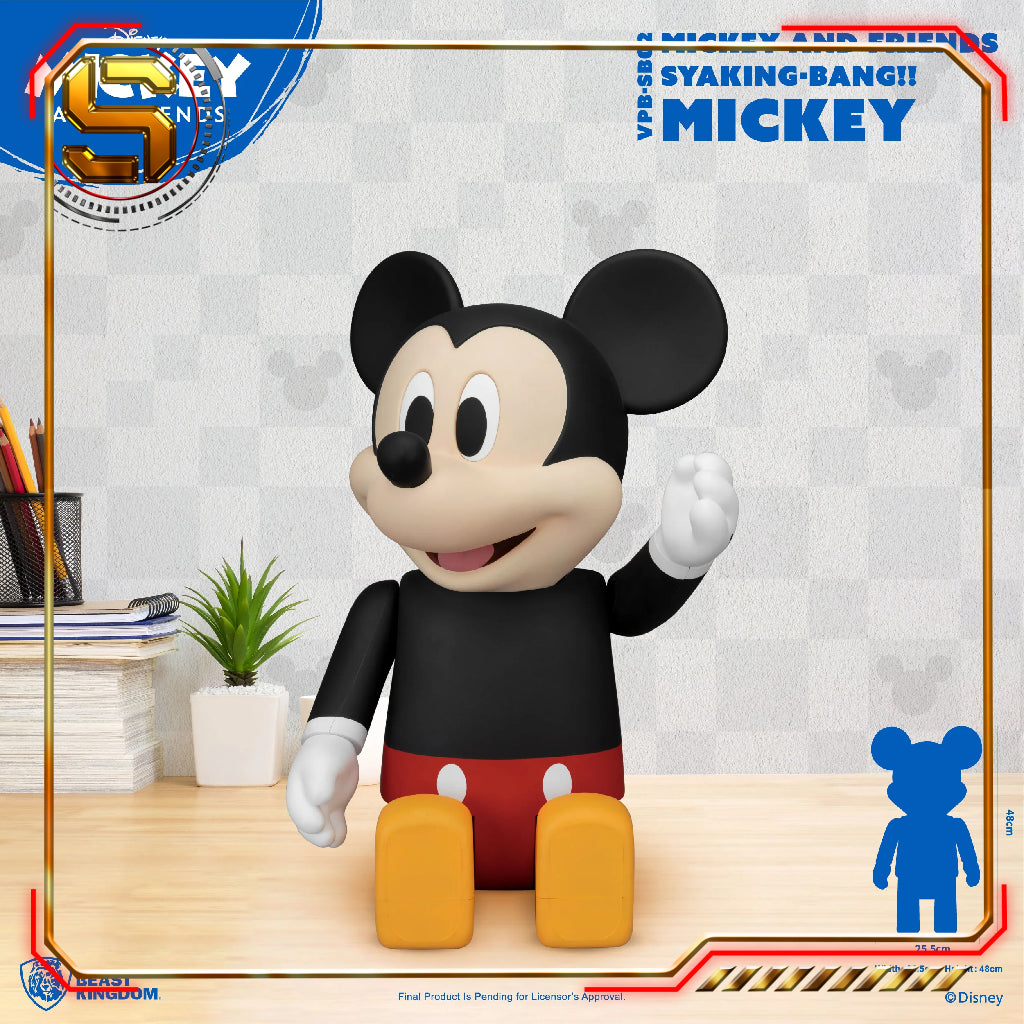 BEAST KINGDOM BANK DISNEY MICKEY MOUSE SYAKING BANG PIGGY BANK