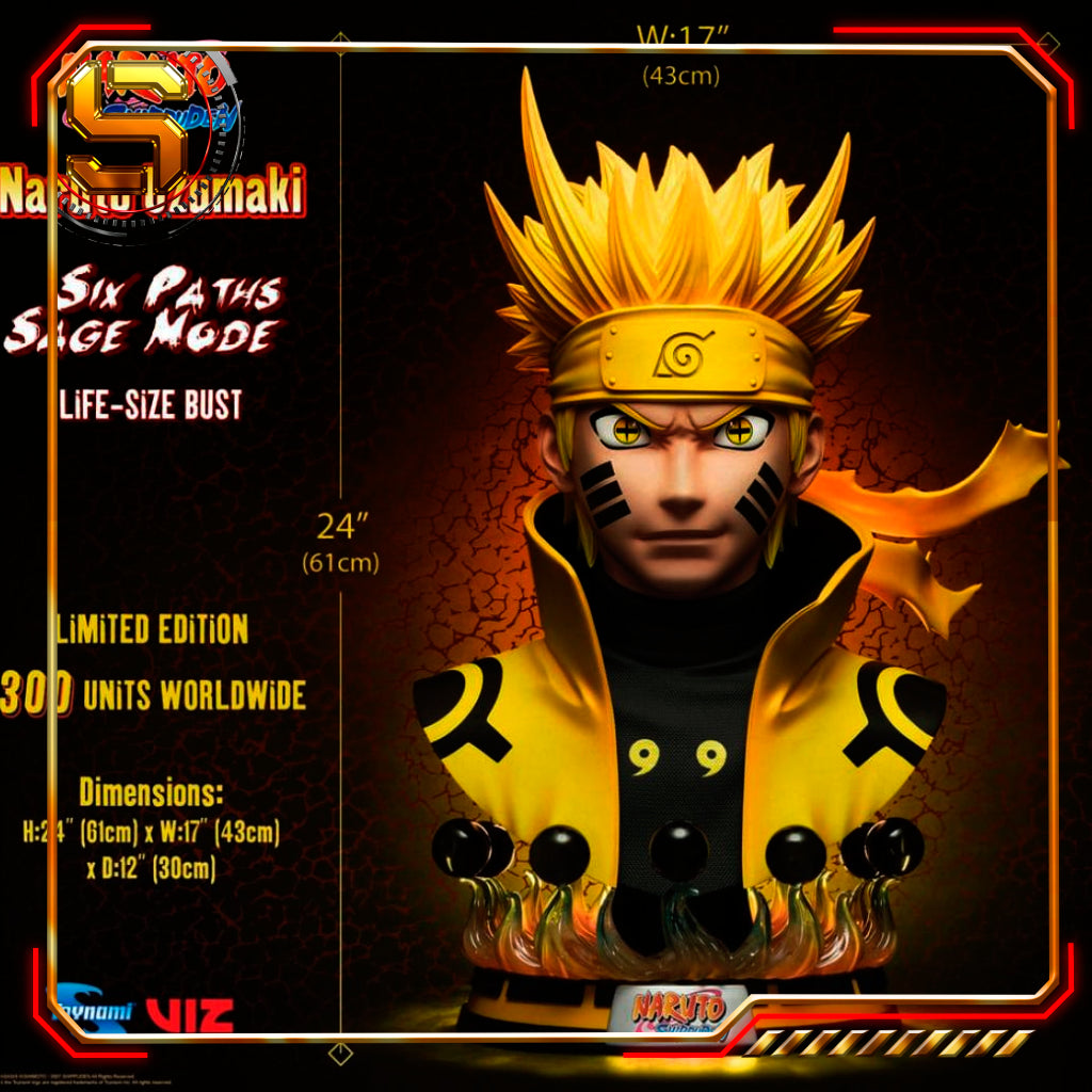 TOYNAMI BUST NARUTO SIX PATHS SAGE MODE 1:1 SCALE