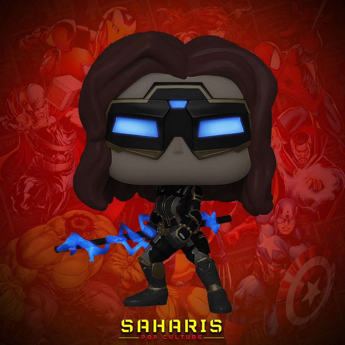 FUNKO POP MARVEL BLACK WIDOW 630 GLOWS IN THE DARK CHASE