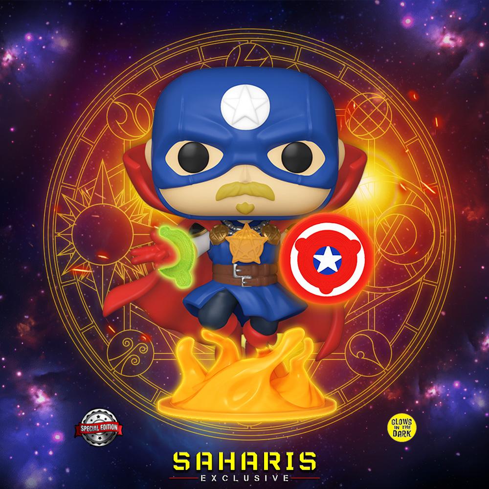 FUNKO POP MARVEL INFINITY WARPS SOLDIER SUPREME 679 EDICION ESPECIAL BRILLA EN LA OBSCURIDAD EXCLUSIVO SAHARIS