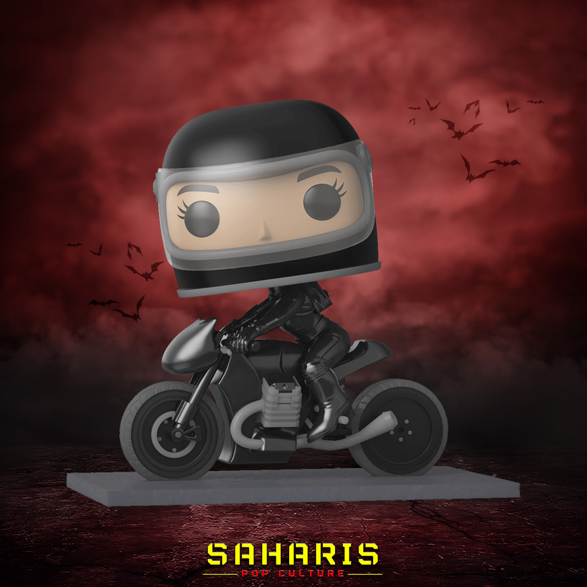 FUNKO POP RIDES DC THE BATMAN SELINA KYLE ON MOTORCYCLE 281