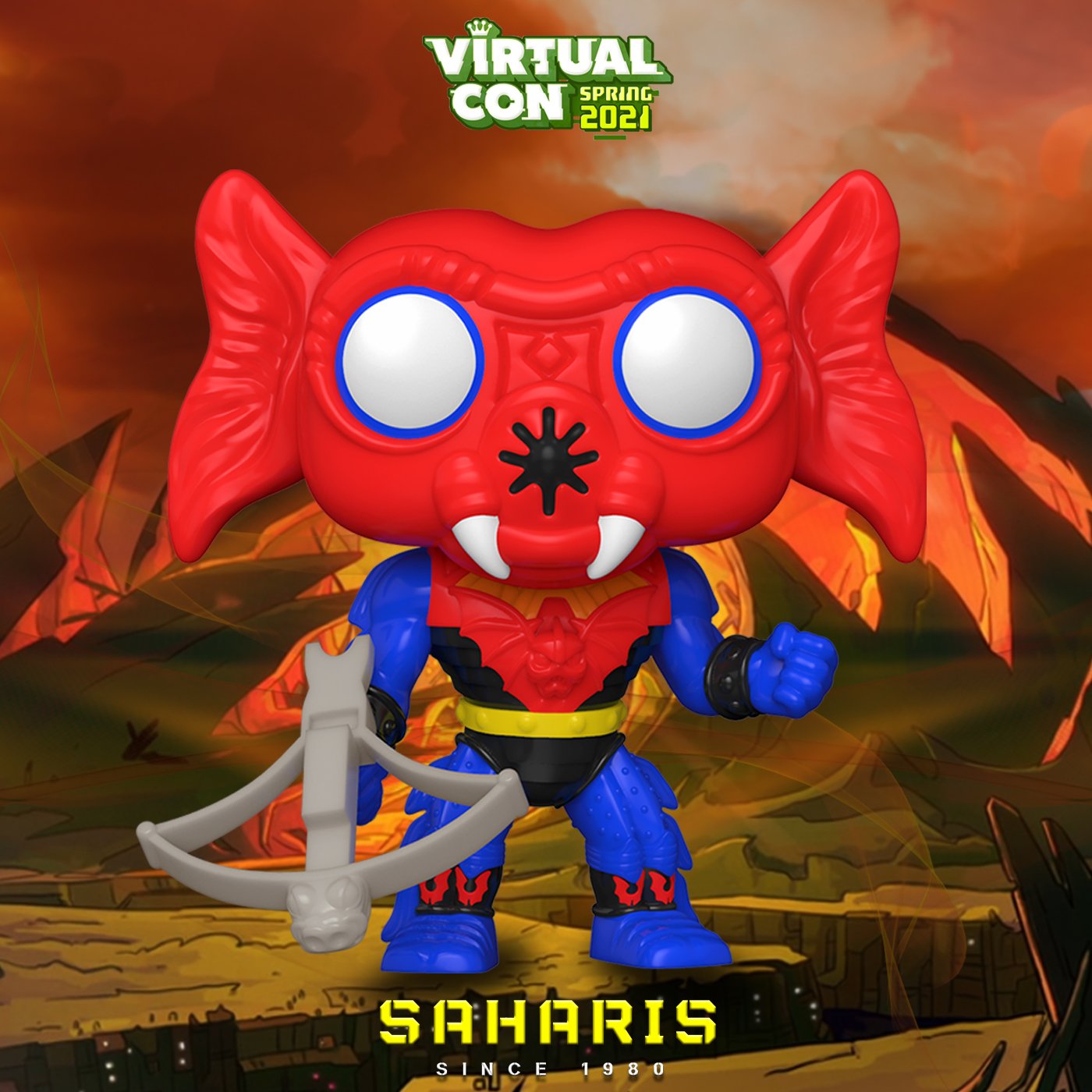 FUNKO POP RETRO TOYS MASTERS OF THE UNIVERSE MANTENNA 67 EXCLUSIVO SAHARIS