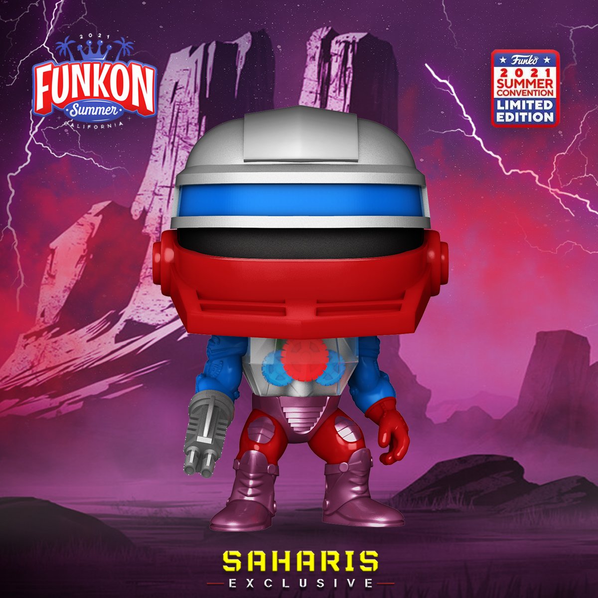 FUNKO POP RETRO TOYS MASTERS OF THE UNIVERSE ROBOTO 81 EXCLUSIVO SAHARIS