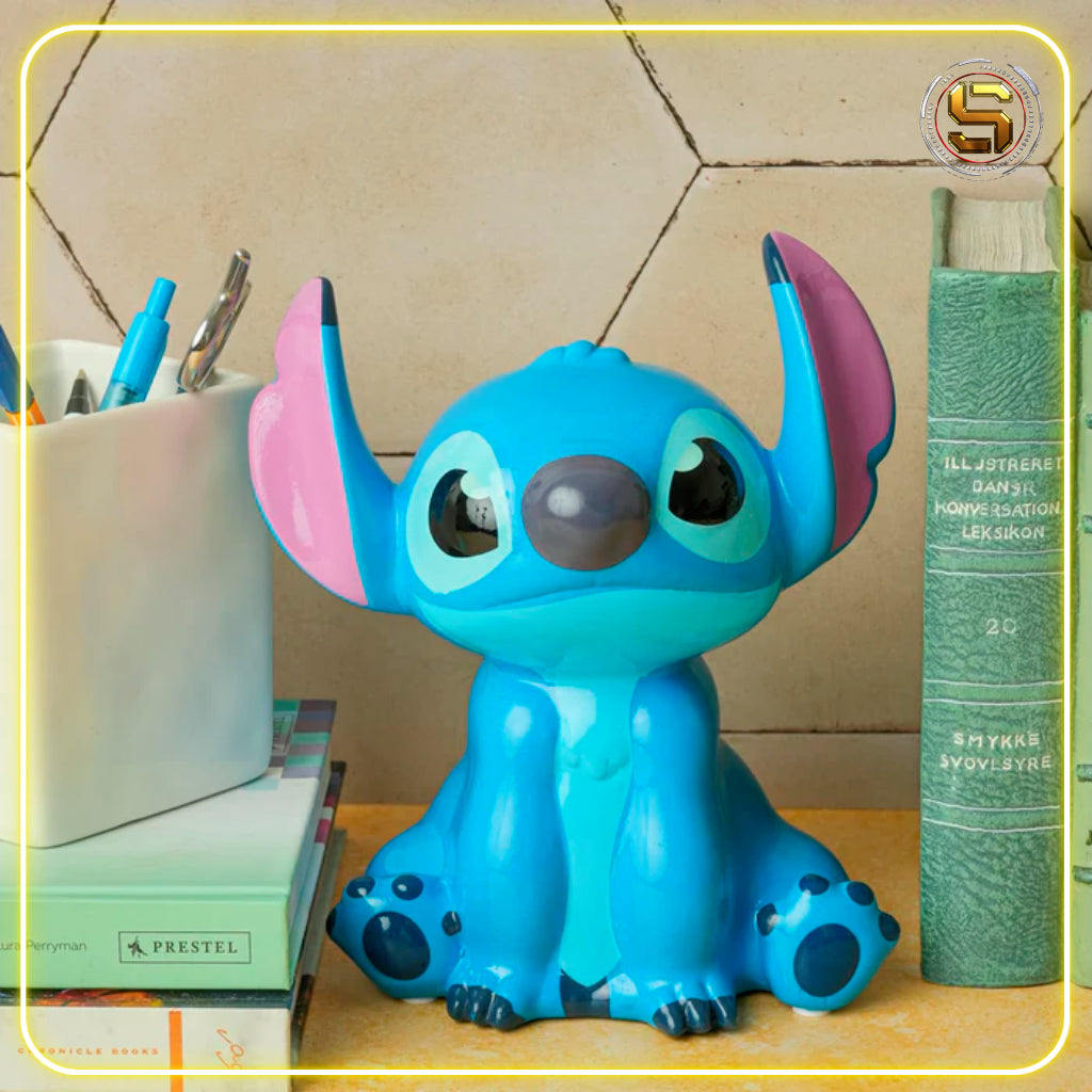 POWERHOUSE DISNEY LILO AND STITCH STITCH CERAMIC 9 INCH BANK