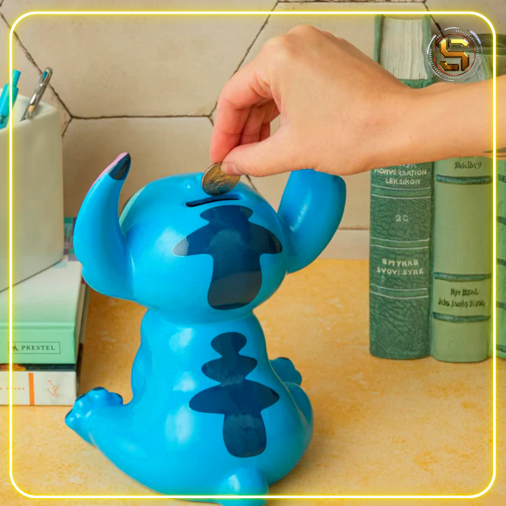 POWERHOUSE DISNEY LILO AND STITCH STITCH CERAMIC 9 INCH BANK