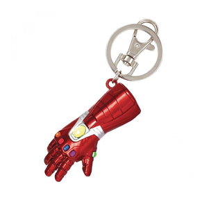 MONOGRAM KEYCHAIN MARVEL IRON MAN INFINITY GAUNTLET PEWTER KEY RING