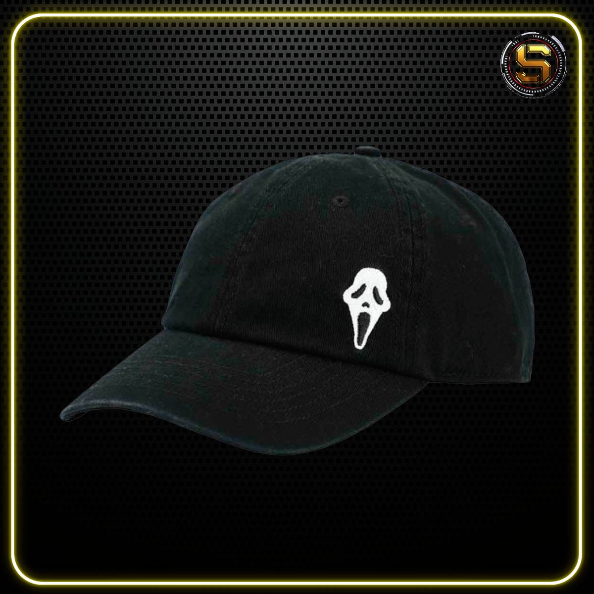 BIOWORLD SCREAM GHOST FACE EMBROIDERED HAT