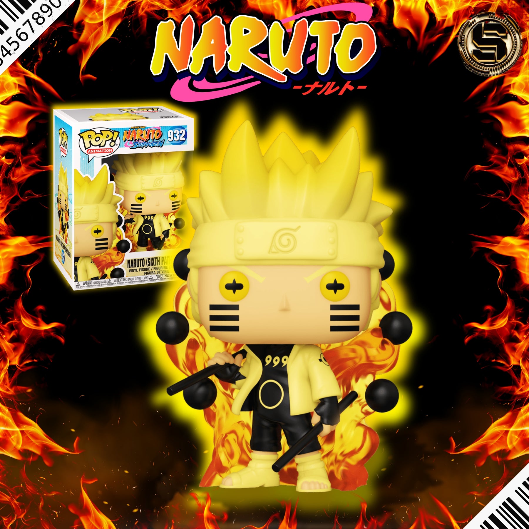 FUNKO POP ANIME NARUTO SHIPPUDEN NARUTO SIX PATH SAGE 932