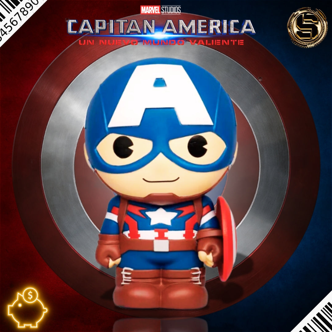 MONOGRAM MARVEL AVENGERS CAPTAIN AMERICA FIGURAL BANK