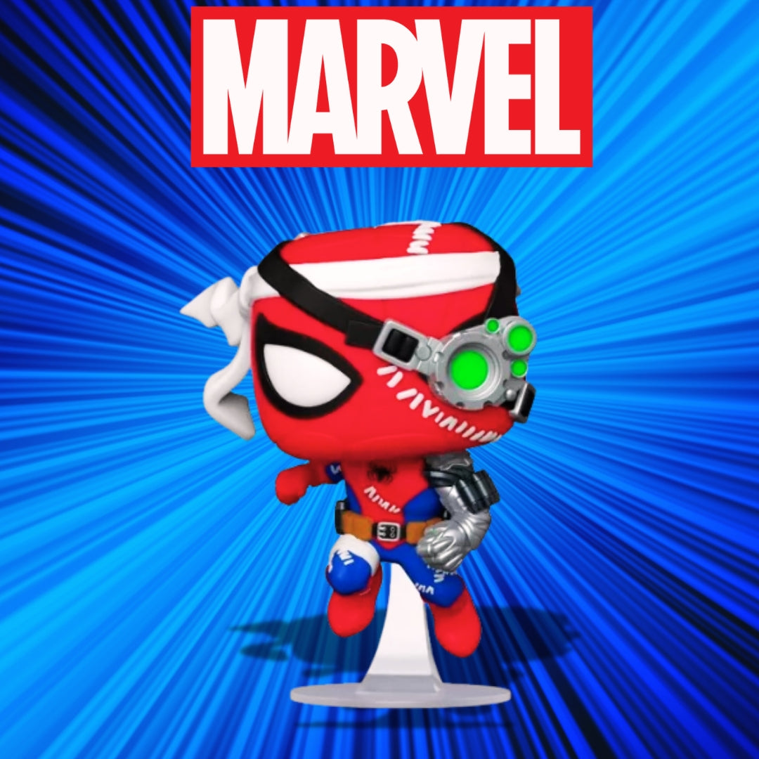 FUNKO POP MARVEL SPIDERMAN CYBORG SPIDERMAN 723 EXCLUSIVO SAHARIS