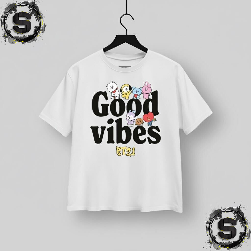 MASCARA DE LATEX PLAYERA BT-21 GOOD VIBES
