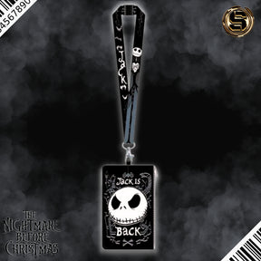 MONOGRAM DISNEY NIGHTMARE BEFORE CHRISTMAS JACK DELUXE LANYARD W/PASSPORT HOLDER