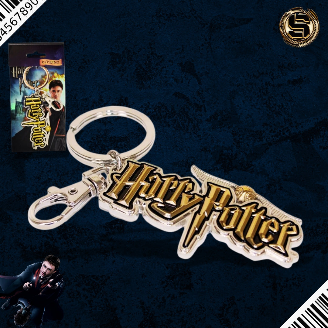 MONOGRAM HARRY POTTER LOGO PEWTER KEY RING